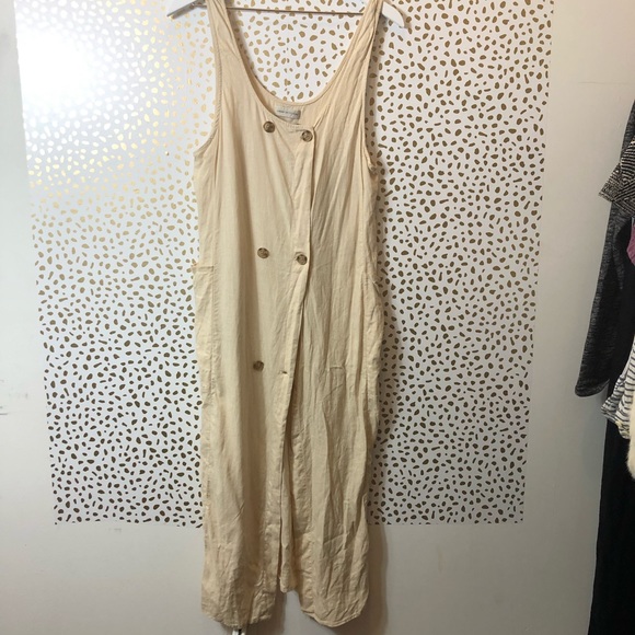 Urban Outfitters Dresses & Skirts - URBAN OUTFITTERS Tan Button Down Dress SMALL